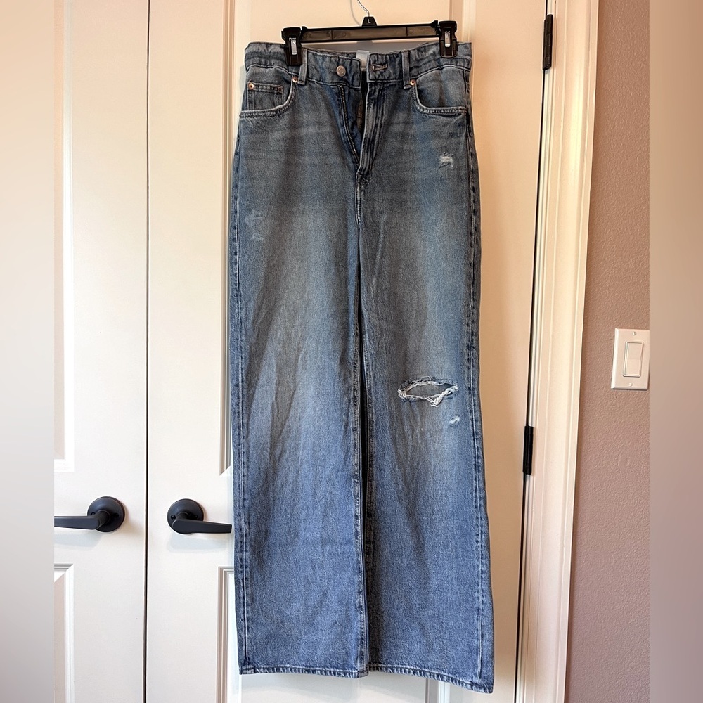 H&M Blue Flare & Wide Leg Jeans